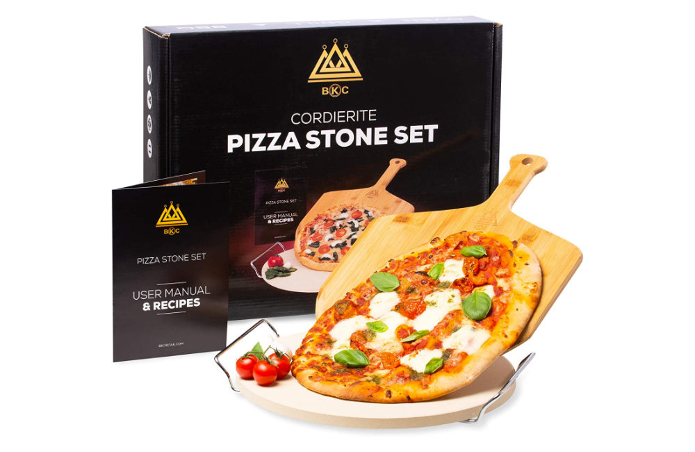 BKC Pizza Stone for Oven or BBQ